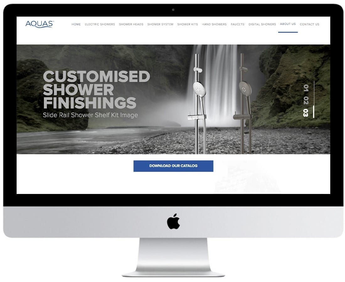 Aquas อีคอมเมิร์ซออกแบบเว็บไซต์ 7