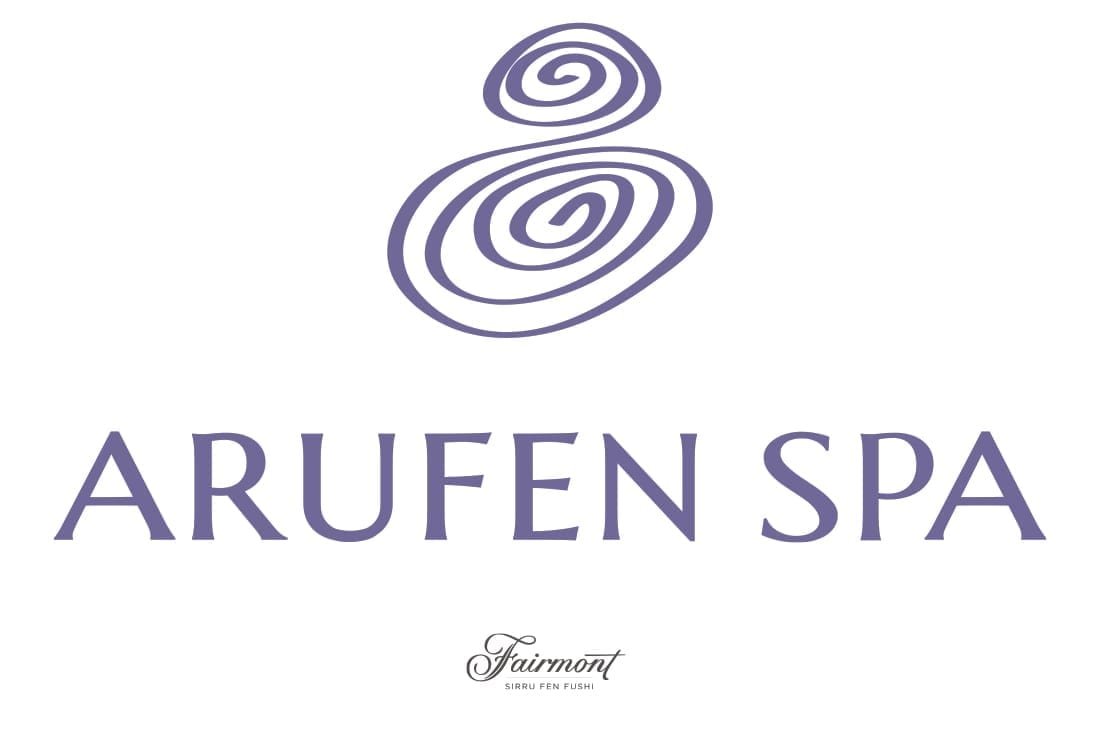 Arrufen Spa design de logo Maldives Fairmont  Logo de l'hôtel