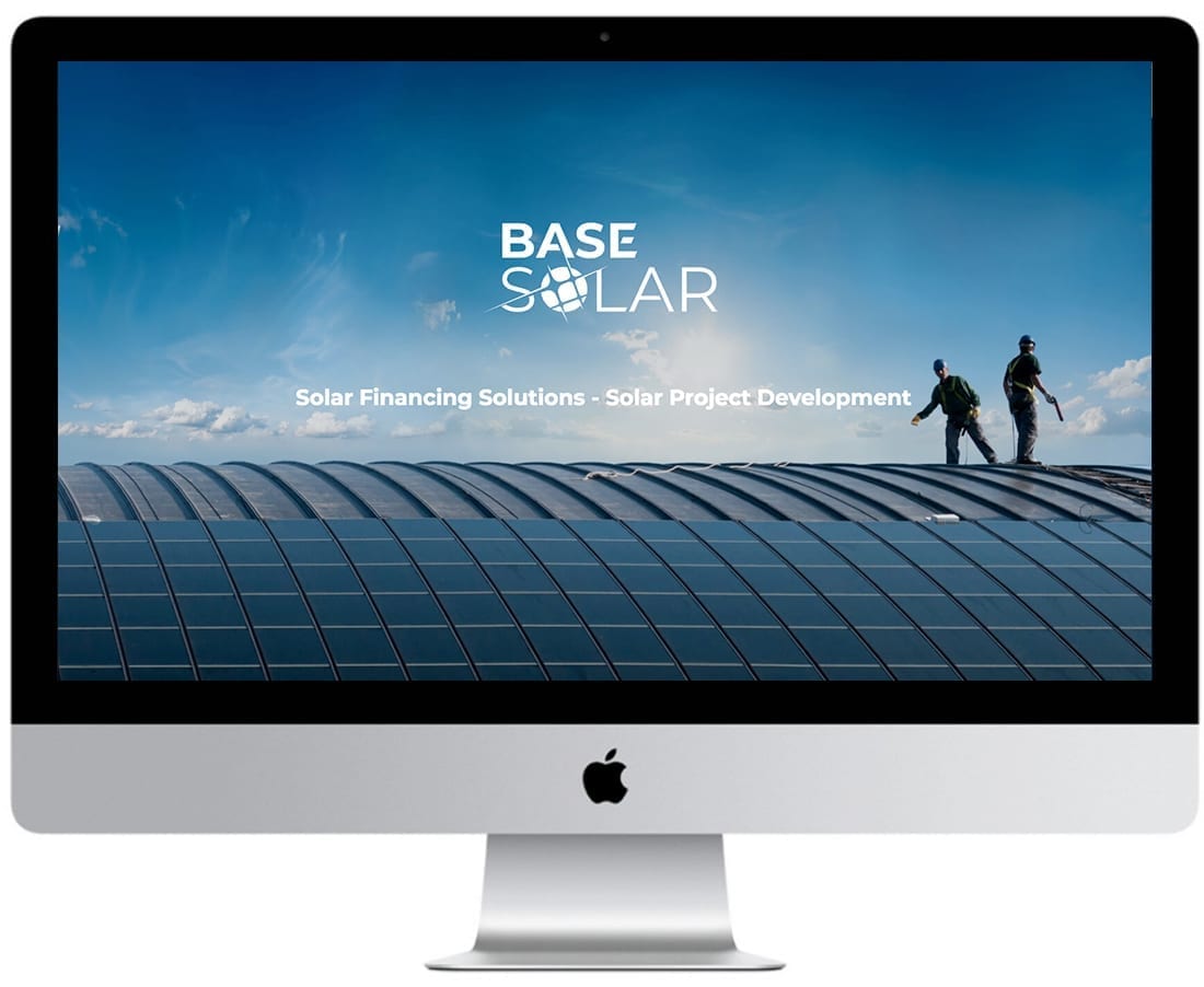 Base Solar ม็อคอัพออกแบบเว็บไซต์ 3