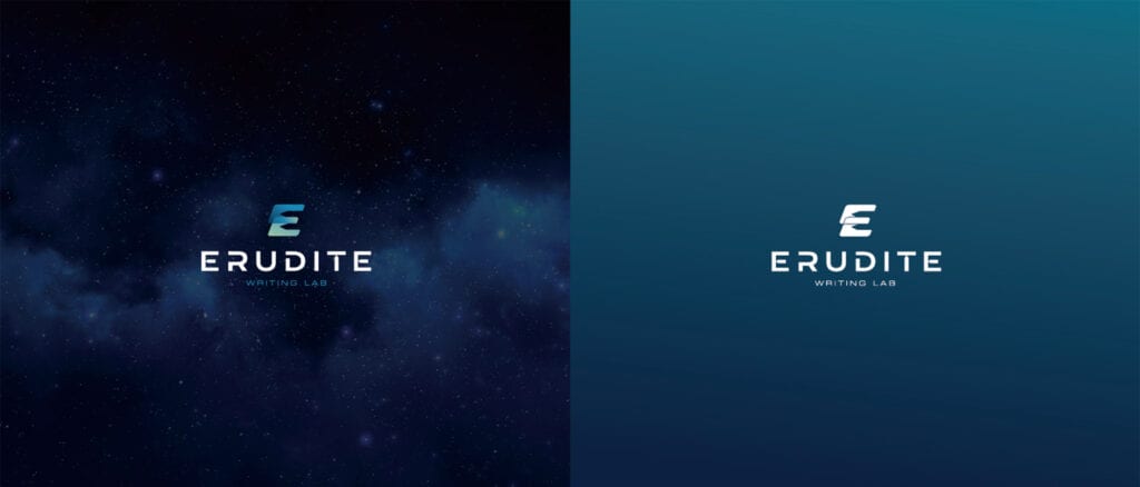 Euridite Logo Concept 4 with color background Designed by Asia Media