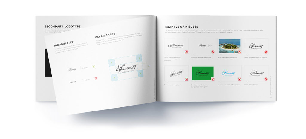 Fairmont Hotel Logo Design Brand Guideline